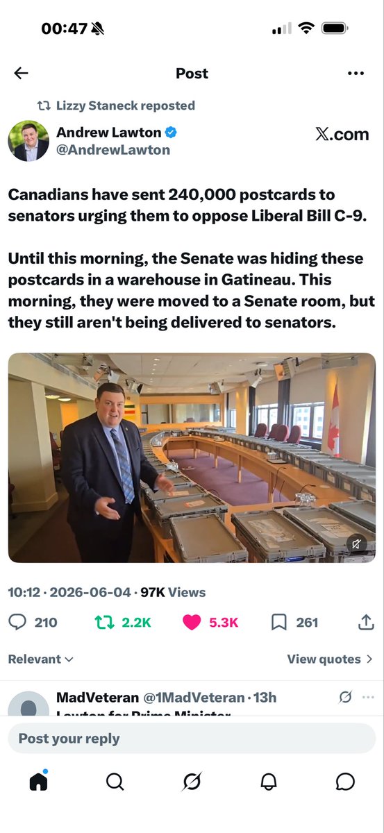 PrincessBibiRF2's tweet photo. @AndrewLawton @liz78562 What are you doing about this @PierrePoilievre @dckurek @LarryBrockMP @NedKurucMP @BarbaraBalCPC take these 240,000 postcards to the @CanadianSenate YESTERDAY. https://t.co/IDLOScD2jX