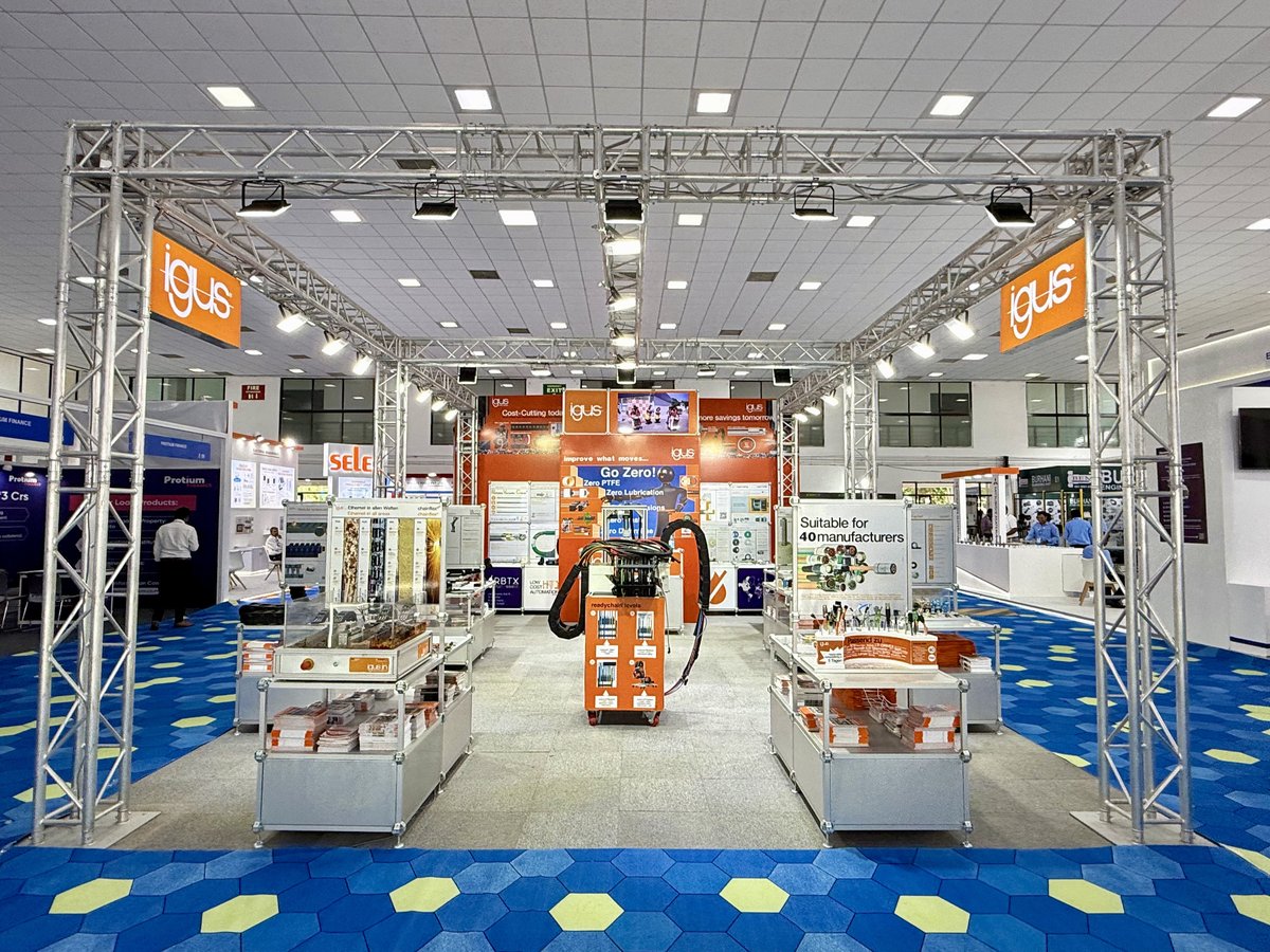 IgusIndia's tweet photo. INTEC 2026 is off to a great start!

We are delighted to welcome industry professionals, manufacturers, and automation experts to the igus® India booth. 

📍 Hall E | Booth 63
📍 CODISSIA Trade Fair Complex, Coimbatore
📅 04–08 June 2026

#igusIndia #INTEC2026 #MotionPlastics https://t.co/Y9okBWA5WV