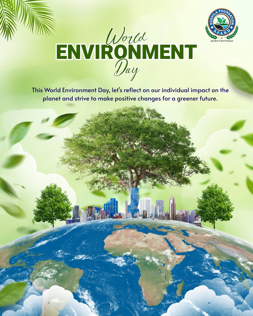 SfardFdn's tweet photo. On #WorldEnvironmentDay, SFARD reaffirms its commitment to sustainable agriculture, agroforestry, biodiversity conservation, and climate-resilient rural development. https://t.co/ys0t175opB