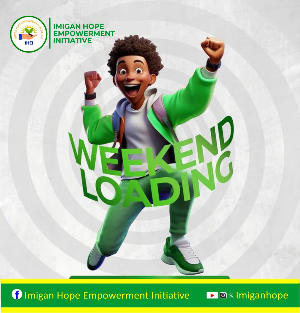 imiganhope's tweet photo. Hello Friday!

You survived every challenge this week, and that alone is worth celebrating. 
Never underestimate your strength and resilience. As the weekend begins, do not carry unnecessary stress into your days of rest. 

#imiganhopeempowermentInitiative
#Reachingoutgivinghope https://t.co/YMViNhfApz