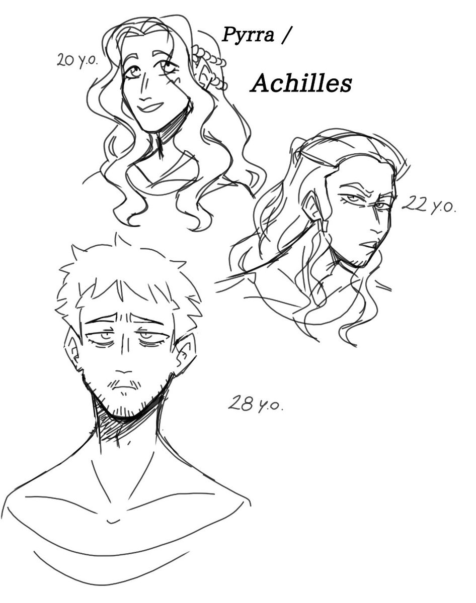 Konoe_Piru's tweet photo. 《Achilles waking up in the underworld》

I like to think that those who die remain with the appearance they had when they died. So Achilles is condemned to that hairstyle as well.

#Achilles #GreekMythology https://t.co/fcPZHYXX8H