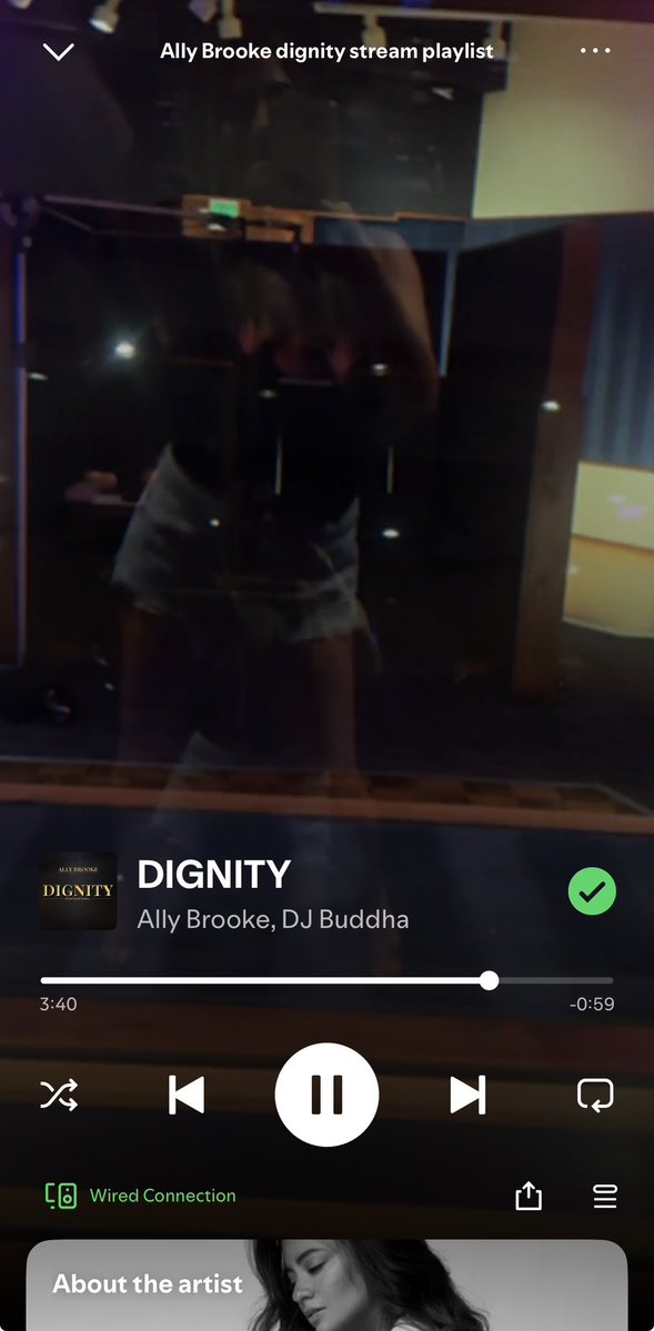 allybfanclub's tweet photo. can’t stop listening to ally’s new song dignity! It’s so catchy and addicting! your voice is so beautiful!💛🔁🎶 @AllyBrooke https://t.co/6OeWaGKtm4