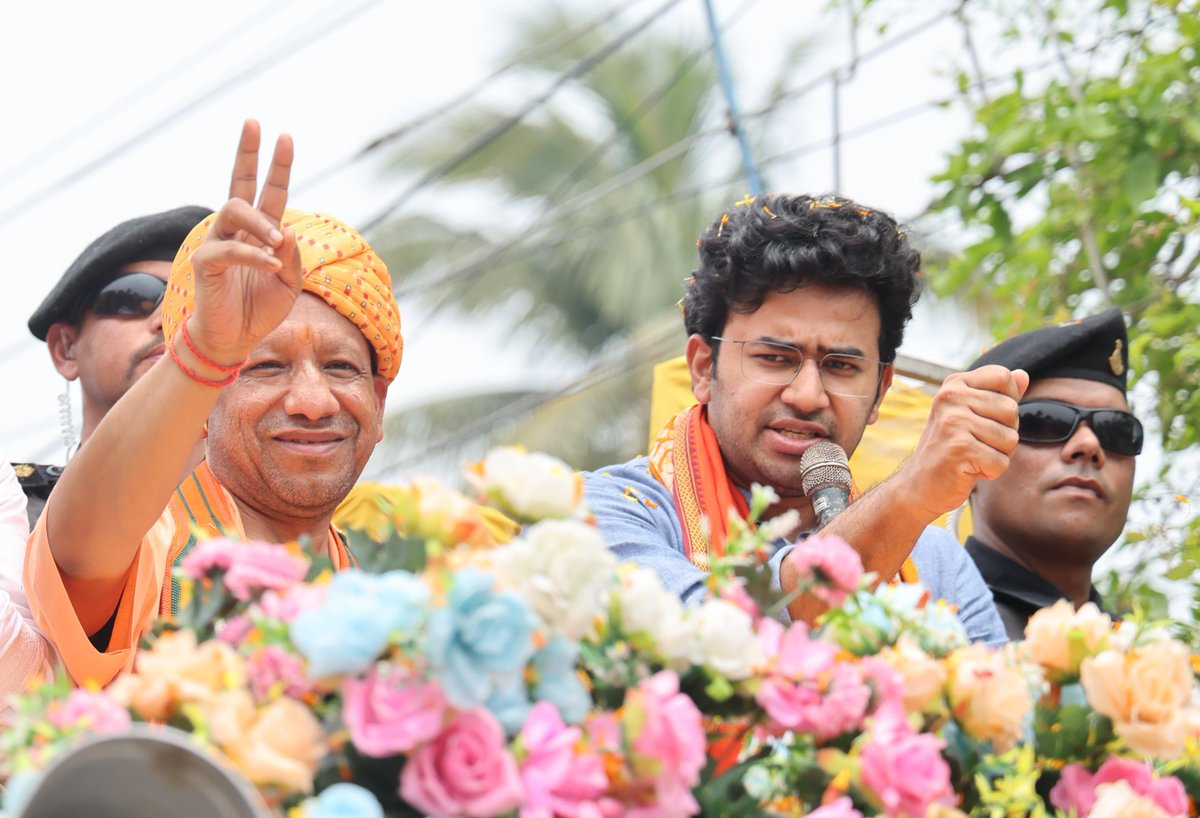 Tejasvi_Surya's tweet photo. Warm birthday wishes to the Hon’ble Chief Minister of Uttar Pradesh, Shri @myogiadityanath Ji.

Uttar Pradesh continues to move forward with confidence driven by a clear vision for development, strong law and order and popularising our rich cultural heritage.

Praying for your good health, long life and continued success in serving the people of the state.