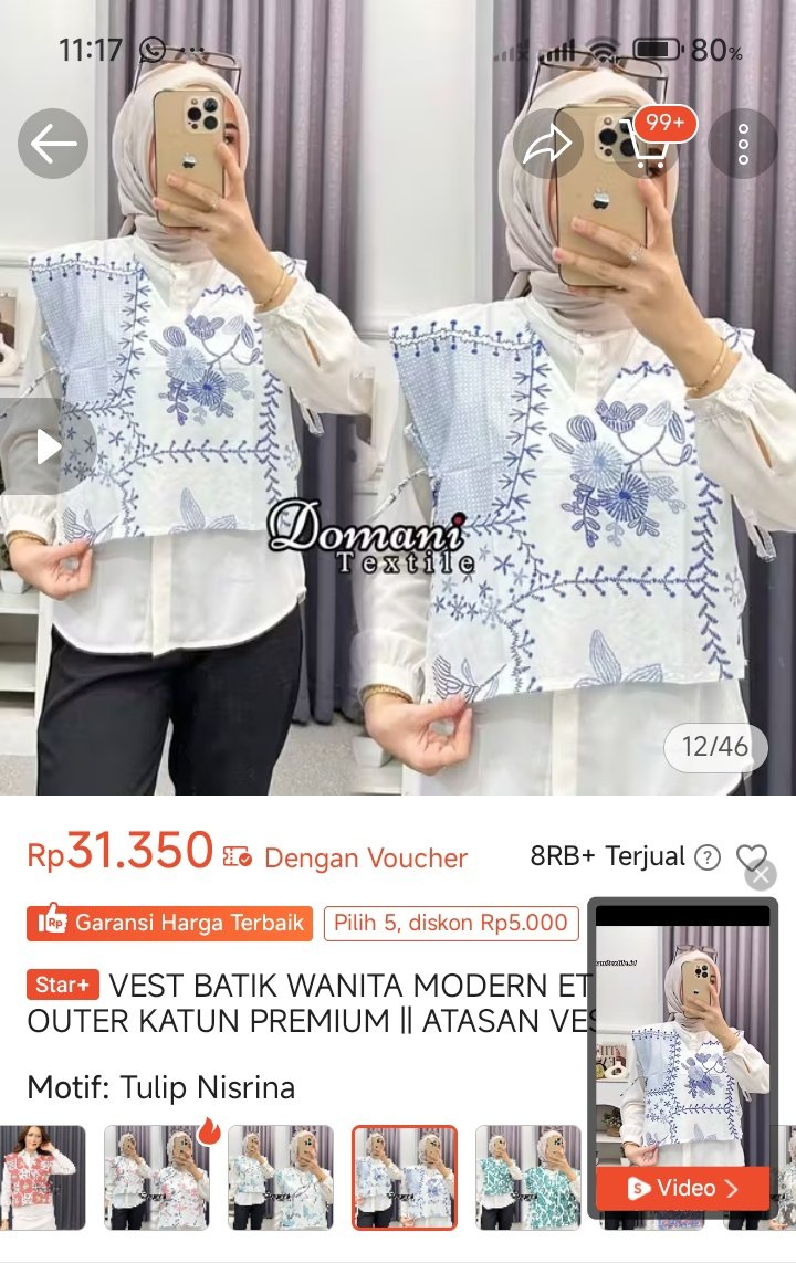 2ndhanni's tweet photo. @unicefess ansya viscoce new 35k
puff it up jacket crop 75k
vest batik new 15k https://t.co/Zeuxko7Tr5