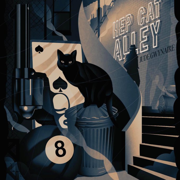 judegwynaire's tweet photo. 'Hep Cat Alley', by Jude Gwynaire.  Film Noir meets 1940s jazz in a playful musical encounter! 🎹 https://t.co/L68HwdC9F4
#music #jazz #FilmNoir #NewMusicWednesday #composer #bigcity #nightlife #1940s #vintagestylePlus
...win a CD in my Pop Quiz! https://t.co/GFC3RkSfNy