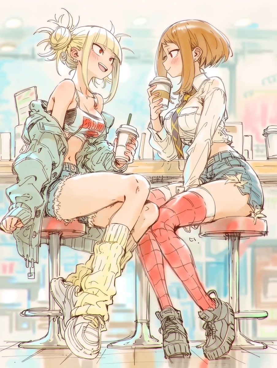refisan17's tweet photo. Gm 𝕏 fam🧡💛
Himiko Toga &amp; Ochaco Uraraka ☕️
#MyHeroAcadémia https://t.co/ygGsnO9xdw