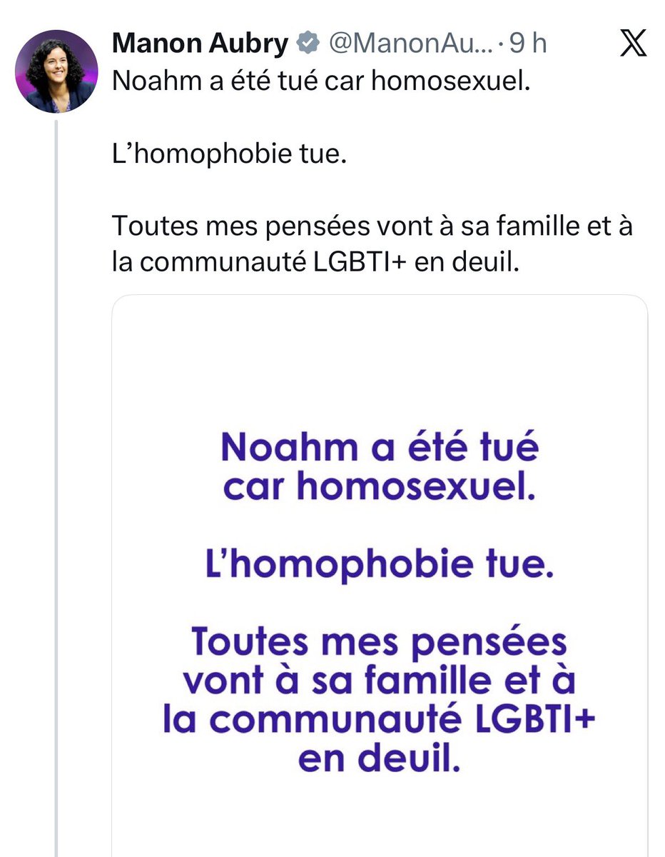 alainpaulweber's tweet photo. Le paradoxe masochiste des LGBT pro-LFI : importer l’homophobie au nom de l’antiracisme…

Dans les défilés de La France Insoumise, on voit régulièrement des drapeaux arc-en-ciel flotter aux côtés de keffiehs palestiniens et de pancartes "Stop à l’islamophobie". 

Pourtant, ce soutien apparent cache une contradiction explosive. Comment une communauté qui a conquis de haute lutte ses droits en France peut-elle appuyer un parti qui défend massivement l’immigration issue de cultures où l’homosexualité est considérée comme un crime ?

Les faits sont têtus. Dans une douzaine de pays musulmans, l’homosexualité est punie de mort : pendaisons en Iran, exécutions extrajudiciaires ou jets du haut de bâtiments à Gaza sous le Hamas, flagellations en Arabie saoudite. Au Sénégal, pays à 95 % musulman, une loi durcie en 2026 prévoit jusqu’à 10 ans de prison, avec arrestations massives. Au total, l’homosexualité reste illégale dans près de 70 pays, dont la quasi-totalité des États à majorité musulmane. 

Ces normes ne s’évaporent pas à l’aéroport de Roissy. Des sondages IFOP et SOS Homophobie montrent une tolérance nettement inférieure chez les populations issues de l’immigration musulmane en France. Les agressions anti-LGBT augmentent dans les quartiers sensibles, souvent perpétrées par des jeunes de culture islamique, tandis que la visibilité gay devient risquée dans certaines zones.

La France Insoumise, elle, a fait du combat contre "l’islamophobie" un axe stratégique. Jean-Luc Mélenchon et ses lieutenants dénoncent le "racisme d’État", relativisent la laïcité sur le voile ou l’abaya, et attirent jusqu’à 60-70 % des votes musulmans dans certains scrutins. 

En retour, le parti minimise l’homophobie importée, préférant accuser l’extrême droite ou "l’islamophobie" dès qu’on évoque les statistiques. C’est l’alliance classique islamo-gauchiste : les voix communautaires contre la protection politique et morale.

Pour une partie des militants LGBT, critiquer cette stratégie revient à "faire le jeu du RN". Mieux vaut hiérarchiser les oppressions : l’islamophobie et le colonialisme priment sur les droits des gays persécutés par le Hamas ou les mollahs. 

Résultat ? On importe, au nom de la solidarité internationale, des populations dont une fraction rejette les valeurs LGBT. Ce n’est pas de la tolérance, c’est du déni culturel. Les pays nord-européens qui ont réussi l’intégration LGBT pratiquent une immigration choisie et exigeante sur les valeurs. La France, elle, accumule les tensions : progression des actes homophobes et parallélisation de la société.

Ce soutien LGBT à LFI relève du masochisme électoral. Parier que l’islam politique s’adoucira grâce à des marches rainbow relève de l’espoir idéologique, pas de l’observation empirique. Les droits conquis ne survivront pas à une démographie culturelle incompatible si rien n’est fait pour défendre la laïcité et stopper l’importation de normes rétrogrades. Il est temps pour la communauté LGBT de choisir : ses acquis ou l’illusion décoloniale.

Et bien entendu, LFI ose tout, comme ci-dessous…