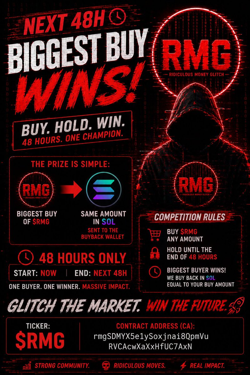 Cooperanthllc's tweet photo. ✨ Discover the $RMG of cryptos! ✨  
The perfect combo for wealth is $RMG  
Looking for a #memecoin with a 1000x possibility? You can't afford to skip https://t.co/I0hCvNdLD7