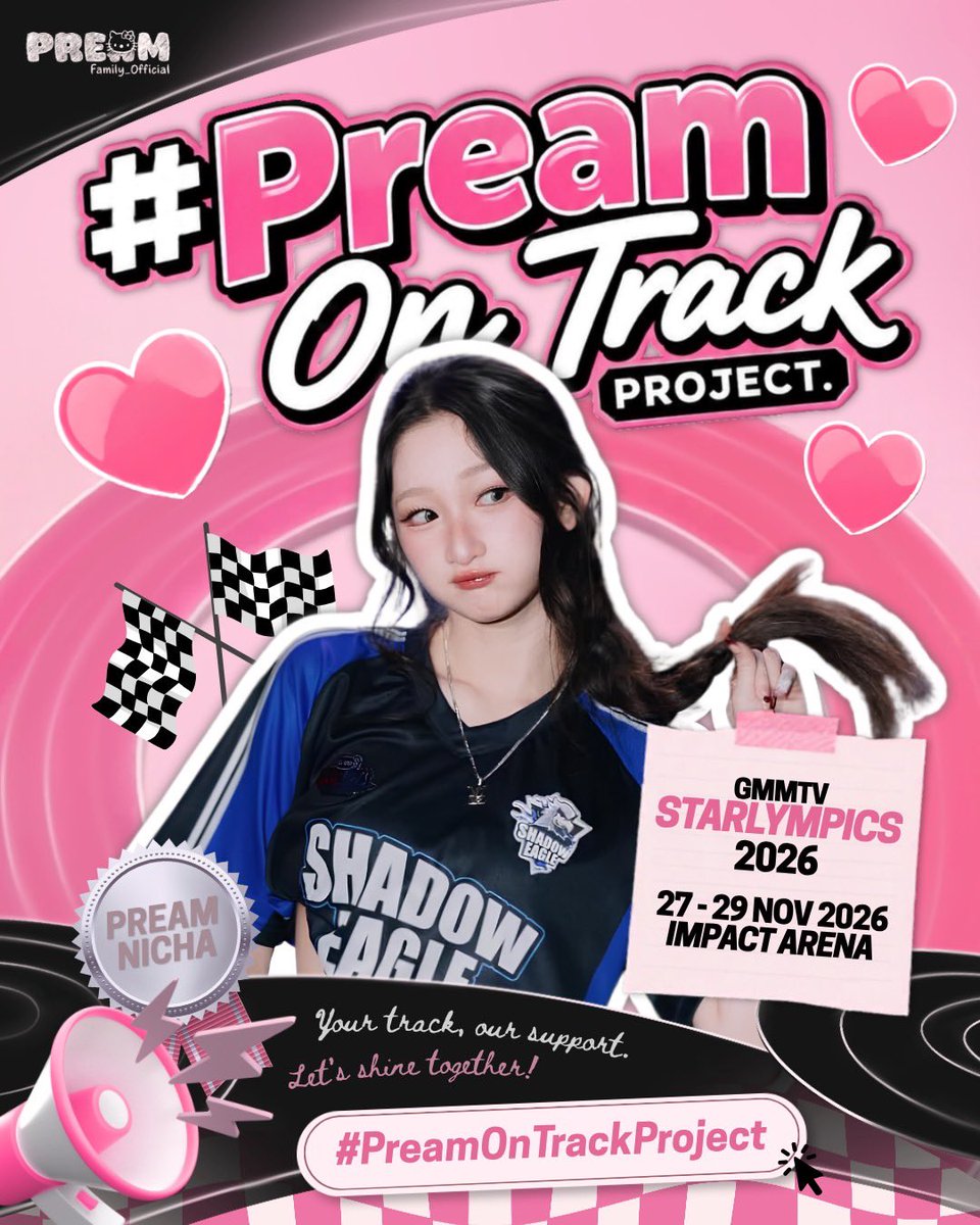 PREAME_OFFICIAL's tweet photo. ➤ #PreamOnTrackProject 🎶🩰

เปิดรับโดเนทสำหรับโปรเจกต์ของ PREAM FELIZZ ในงาน GMMTV STARLYMPICS 2026 ✨

📍 IMPACT ARENA

🎯 Goal: 3,852 THB
🗓️ วันนี้ – 15 ตุลาคม 2569

🔗 https://t.co/fT3apHPMS4

อัปเดตยอดเงินทุกวันศุกร์ เวลา 22.00 น.

𓂃 𓈒 #preamnicha #FELIZZ ⊹ ࣪ ˖ https://t.co/9kYVVG3VAS