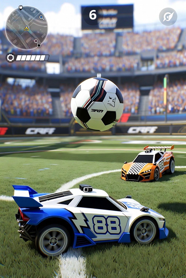 arktifyofficial's tweet photo. Got access to RL early UE6!!!! How does this shi look!!!!!! @RLEsports @RocketLeague @mawkzy1 @TenacityTv_ @amustycow 

This is obviously a joke xD and are not official rocket league gameplay/pictures https://t.co/ByBNzLmKWp