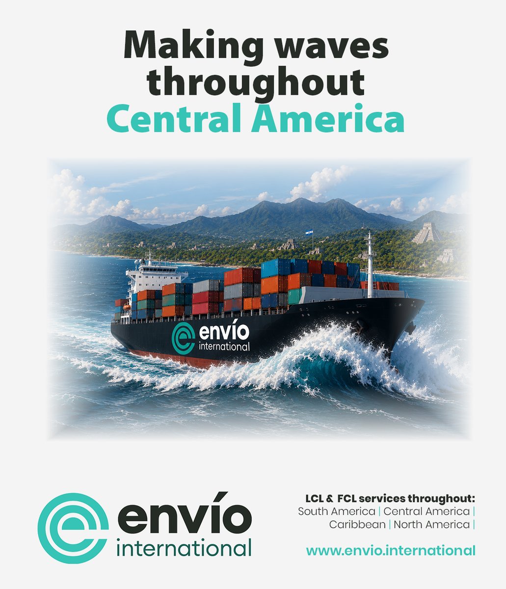 envio_inter's tweet photo. Every shipment matters when timelines are tight. Whether it’s LCL or FCL cargo, businesses shipping to Central America need reliability they can count on.
https://t.co/ANzCcslrxY
#Envio #LatinAmerica #CentralAmerica #OceanFreight #FreightSolutions #CargoShipping https://t.co/LimxiC9Jqf