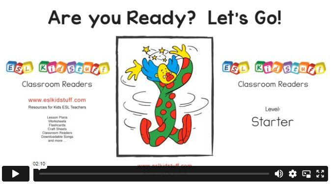 ESLKidStuff's tweet photo. ESL classroom readers for kids - great stories for your lessons!😄 
This week "Are you ready? Let’s go!"
Objectives: Talking about exercises and directions. 

https://t.co/NfbpgAX2f7 https://t.co/RbJb76OX4f