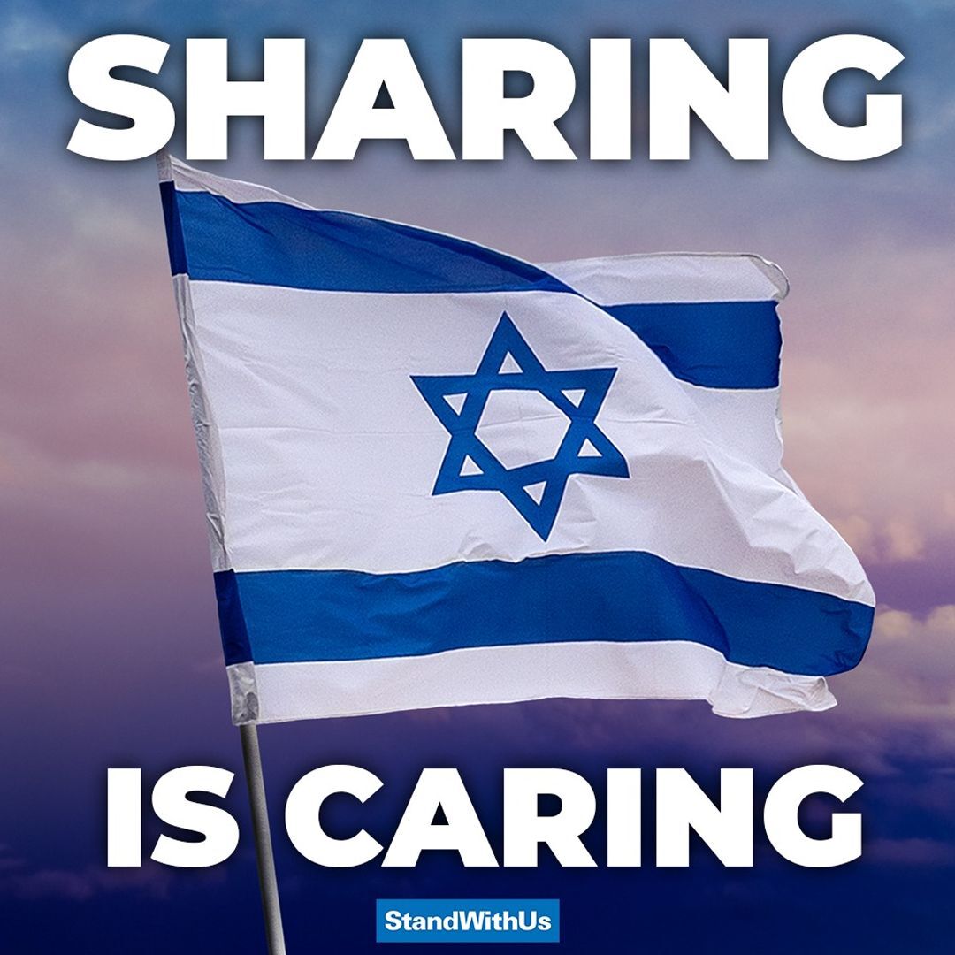 StandWithUs's tweet photo. SHARE if you stand with Israel. 🇮🇱💙 https://t.co/orFdRspFdU