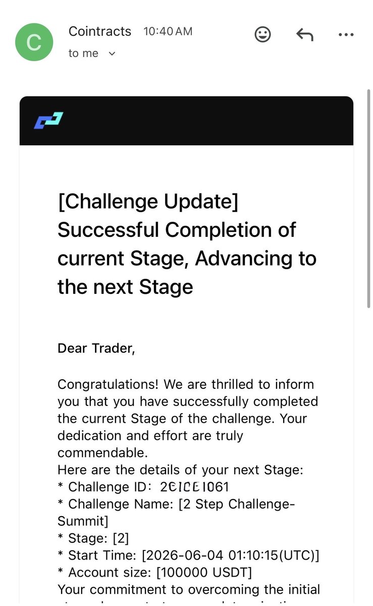 yasshh7's tweet photo. First attempt at crypto with @cointracts 
No KYC, daily payouts and overall 8/10 experience.

I received P2 credentials instantly and now plan to trade it with care to get funded. 

If you are interested, you can use code - “4ticks” they are running 25% OFF 💰 https://t.co/KbfIUEmSYU