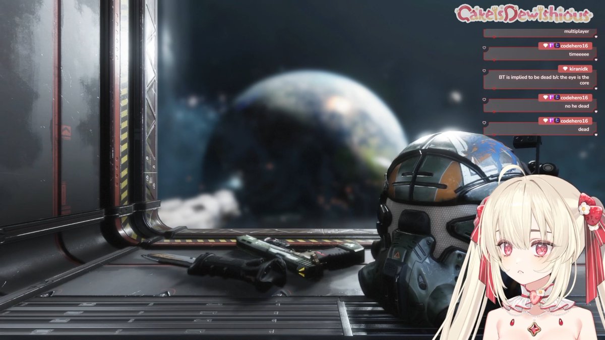 DewishiousCake's tweet photo. We finished Titanfall 2 today, yayy~!! We even played some multiplayer games together!

Thank you for accompanying me tonight, my precious dewishies! I'll see you tomorrow~!! 🎂❤️ https://t.co/mGJqQuTFLq