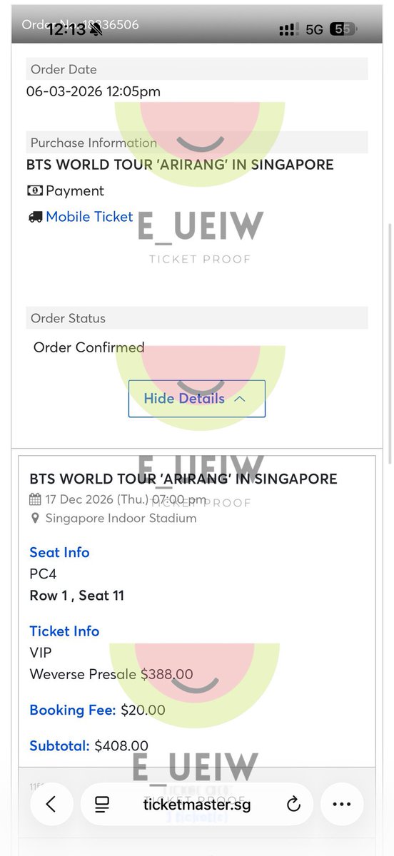 spfars's tweet photo. wts bts worldtour arirang
SINGAPORE SG

𝐁𝐓𝐒 𝐖𝐎𝐑𝐋𝐃 𝐓𝐎𝐔𝐑 '𝐀𝐑𝐈𝐑𝐀𝐍𝐆' 𝐈𝐍 SINGAPORE

2 Tix VIP PACKAGE Sec PC4 (ROW 1)
FIRST ROW

5.8000.000 IDR / TIX

DIURUS SAMPE FISIKK

#BTS #BTSSINGAPORE #BTS_WORLDTOUR_ARIRANG_SINGAPORE https://t.co/8fChSP8b3w