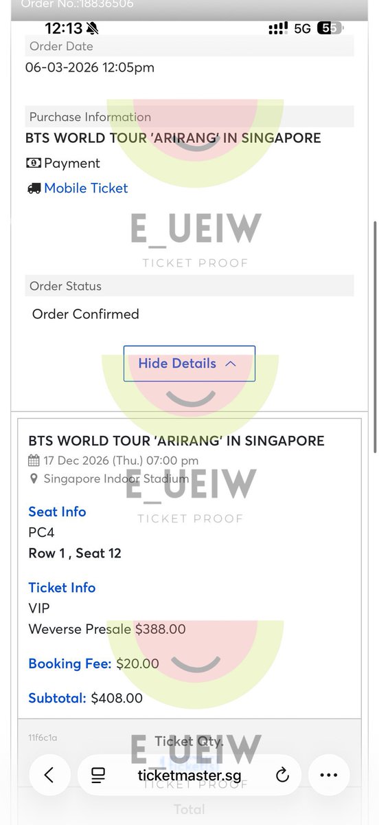 spfars's tweet photo. wts bts worldtour arirang
SINGAPORE SG

𝐁𝐓𝐒 𝐖𝐎𝐑𝐋𝐃 𝐓𝐎𝐔𝐑 '𝐀𝐑𝐈𝐑𝐀𝐍𝐆' 𝐈𝐍 SINGAPORE

2 Tix VIP PACKAGE Sec PC4 (ROW 1)
FIRST ROW

5.8000.000 IDR / TIX

DIURUS SAMPE FISIKK

#BTS #BTSSINGAPORE #BTS_WORLDTOUR_ARIRANG_SINGAPORE https://t.co/8fChSP8b3w