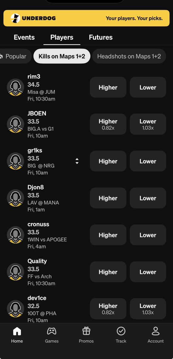 eesbangers's tweet photo. what is this!? Fix this site, messiest it’s ever been. No organization whatsoever. I swear no one wants to skim through a whole bunch of random players, need team vs team charts 

@Underdog @UDSupport #underdog #gamblingx https://t.co/qcxC7fcwEX