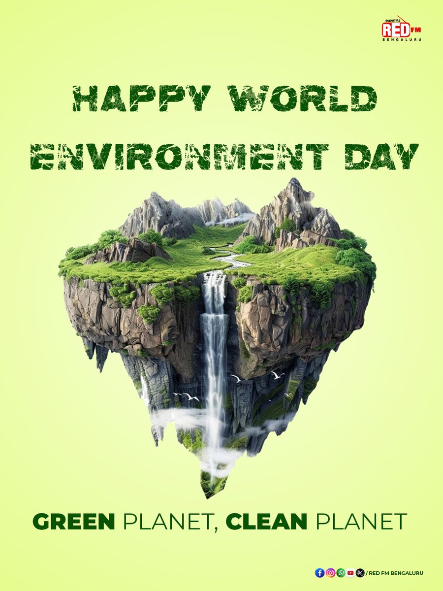 Redfmbengaluru's tweet photo. One Earth. One Chance. 🌎

Let's choose greener habits and a cleaner future this World Environment Day.

#WorldEnvironmentDay #ForNature #GreenFuture #redfmbengaluru https://t.co/nd2glM1M6r