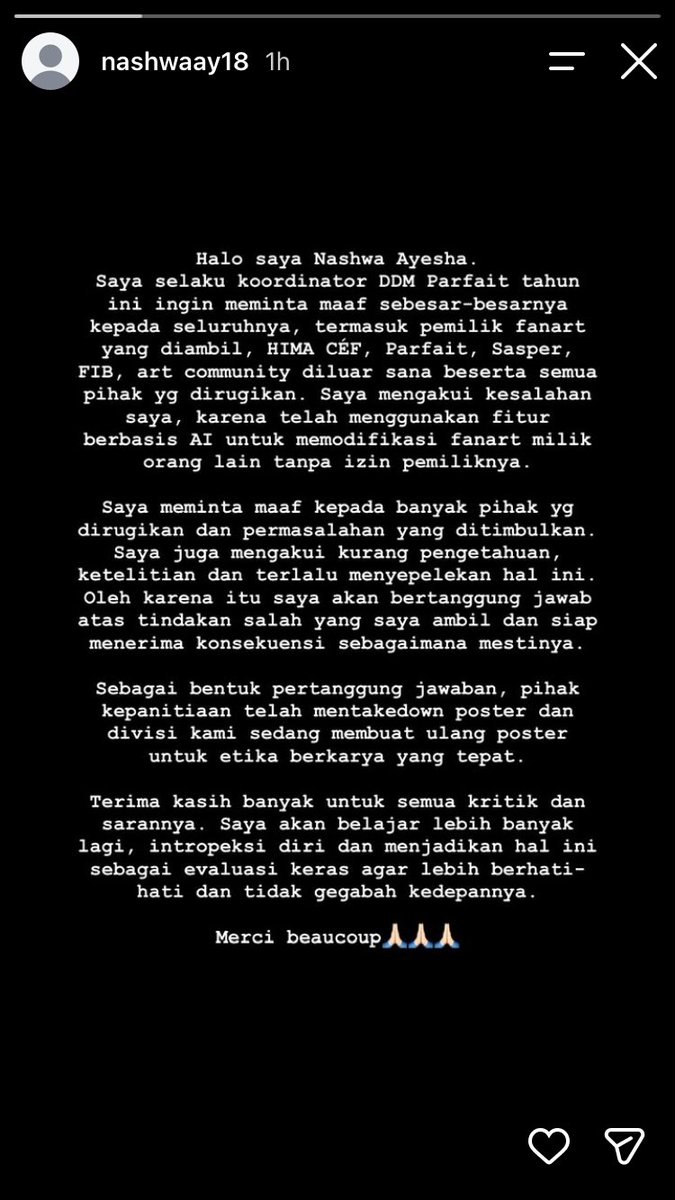 abcdefuruu's tweet photo. yang bersangkutan udah minta maaf &amp; up press release, but i won’t take my tweet down. let that be a reminder that there are consequences to your actions. just because it doesn’t concern you doesn’t mean it doesn’t matter. own up to your mistakes, do better next time. https://t.co/XGk8WUc37E