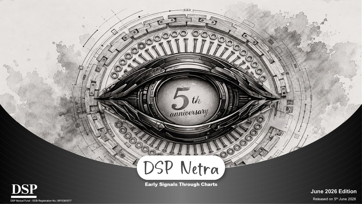 dspmf's tweet photo. This is the 5th Anniversary Edition of DSP Netra.

Nature degrades all physical things. Even written down words. Process Knowledge, the ‘know-how’ of doing things is critical. Too much reliance on outsourcing, automation, quants coupled with circumstances where the ‘know-how’ isn’t passed on can cause many streams to go extinct.

Investing, like cooking, is a practitioner’s job. You can have the best ingredients and written down recipes, but they can’t substitute for experience and legacy.

This edition of DSP Netra attempts to bring this critical process knowledge to its readers through the best practitioners of the industry.

Read the thread or download:
https://t.co/tS337lUZvE

@KalpenParekh @SahilKapoor @arunrajendran @ushinair @ManishRathiDSP @PragatiAggarwa8 @ParthShah_01 @Devang199301