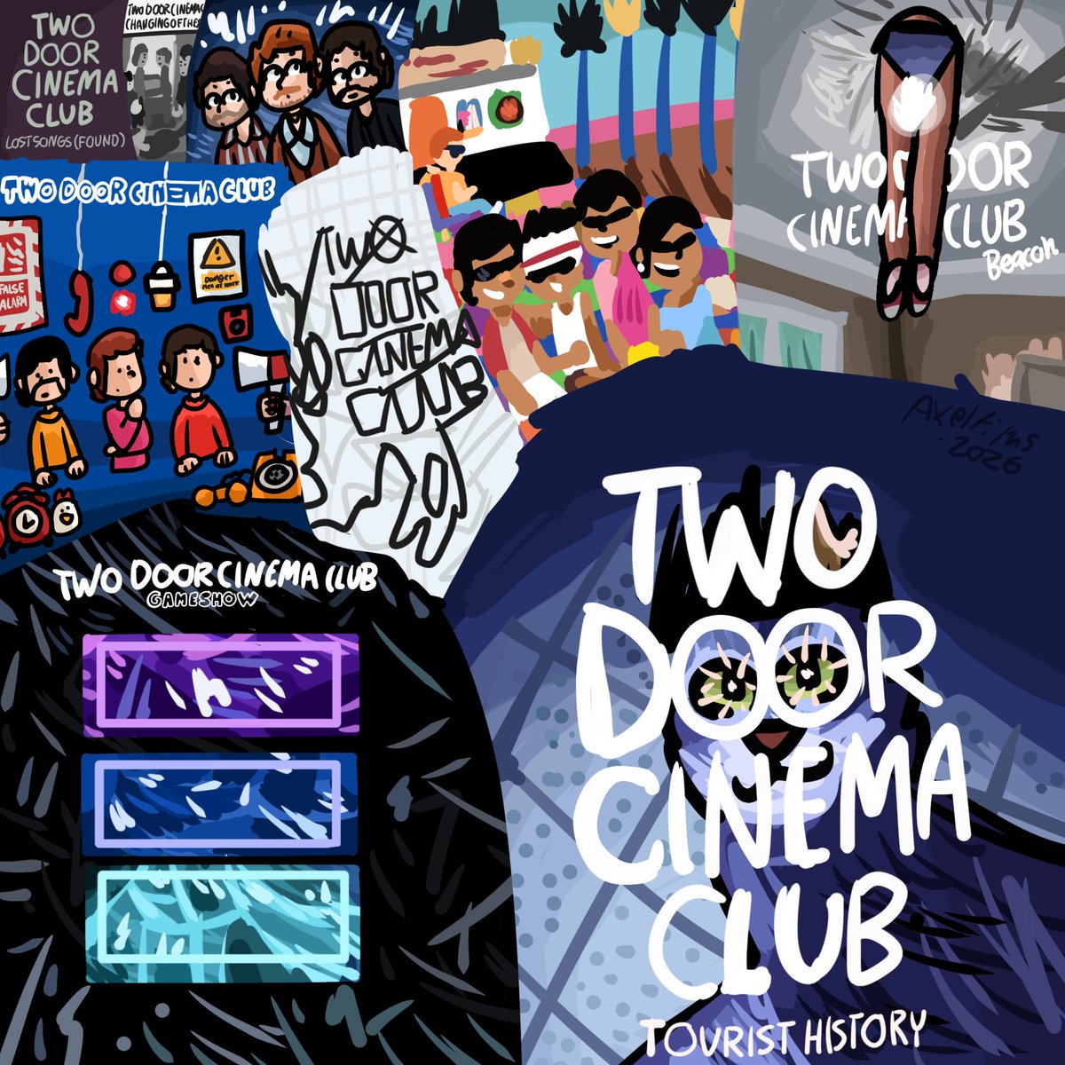 axelfilms22's tweet photo. I love two door cinema club :DD

#twodoorcinemaclub #touristhistory
#tdcc #indie #indiemusic #musicfanart #Falsealarm #Gameshow #cat #fanart #digitalart #indieart #fanart
#beacon #Alextrimble #Kevinbaird 
#Samhalliday #tdcinemaclub
#independentartist #ibispaintx https://t.co/izp94QmrG3
