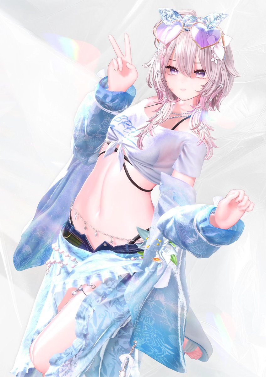 miragebyeden's tweet photo. 【WIP】夏の新作衣装を制作中です！🐳☀️

今回は、これまでのMIRAGEとはひと味違う
「爽やかでポップ」なテイストに挑戦しています！🫧

青空の下ではじけるような、
涼しげで元気いっぱいのデザインを目指して制作中です🐬💙

クリア素材のハート型サングラスや、パステルカラーの水鉄砲など、
夏を彩るこだわりのアイテムもご用意しております/🕶️🔫

心を込めて仕上げておりますので、
完成をどうぞ楽しみにお待ちくださいませ！✨