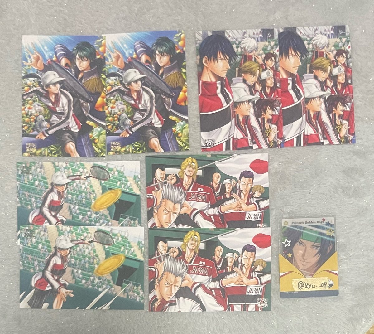 Xyu__09's tweet photo. 交換 新テニスの王子様 テニプリ 交換 ジャンプSQ 付録 メモリアルポストカード 特別付録 7月号

求：同種幸村＞異種幸村
譲：画像2枚目 リョーガ リョーマ チーム梅 決勝メンバー

・郵送or名古屋手渡し(日付要相談)
・1枚〜でも検索よりお気軽にお声がけ下さい https://t.co/6EcB1TIY9A