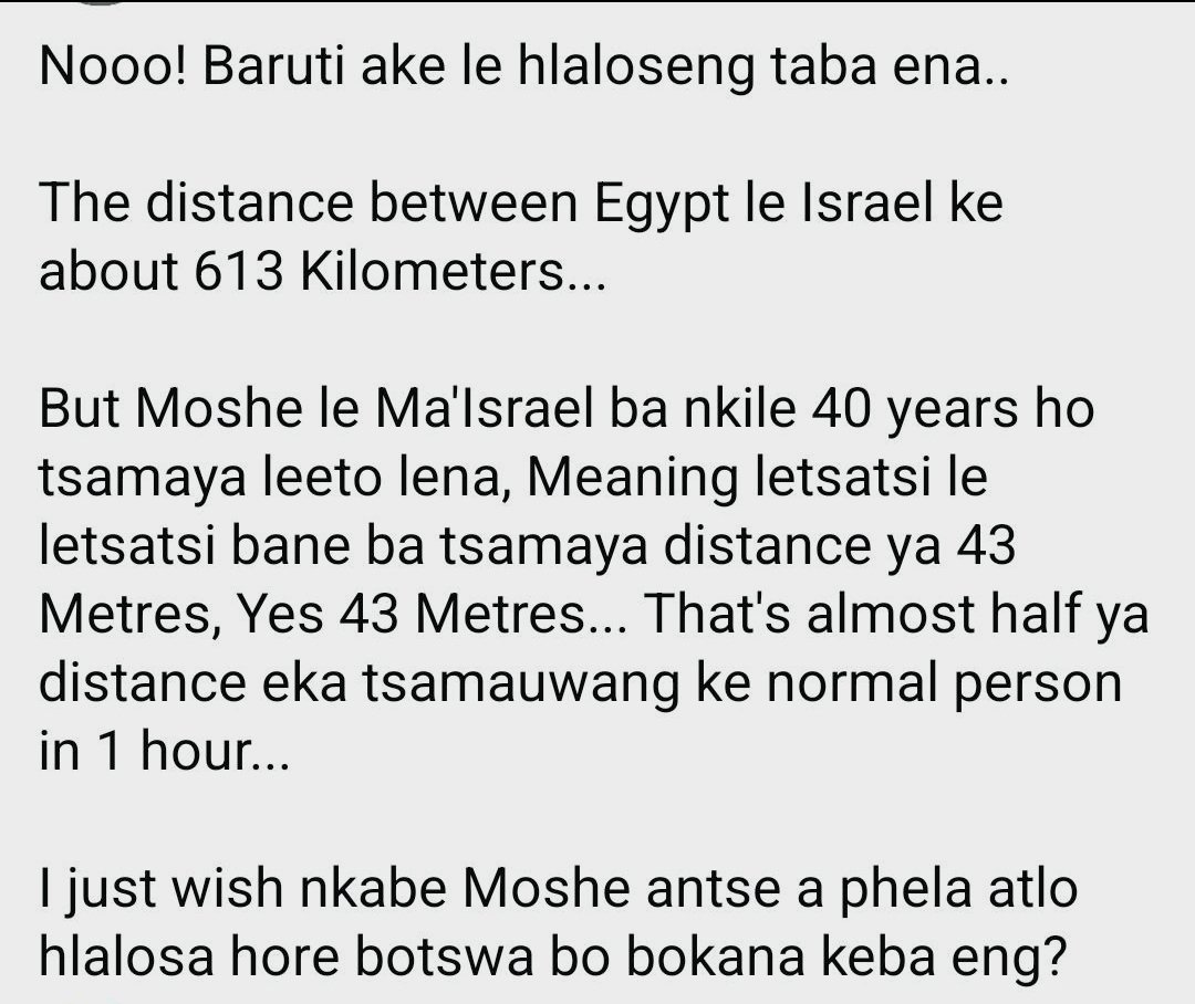 matylet's tweet photo. You see why its important for people to be sheep? Because when brains start working they become troublesome. 

Litloholoana tsa Moshe should answer ha Baruti ba ka hloloa🤭 https://t.co/f7bZY0cTNQ