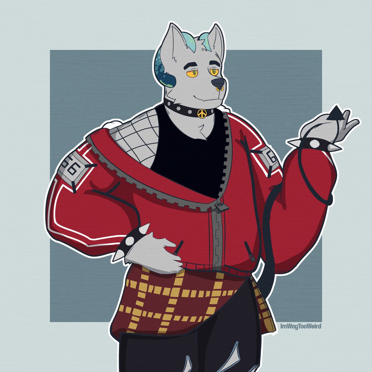 ImWayTooWeird_'s tweet photo. I was bored so I decided to turn this character design I did before  into an illustration, hope y'all like it! 💖✨ 

#furry #furryart #art #artwork #artist https://t.co/rhmbfuAUcx