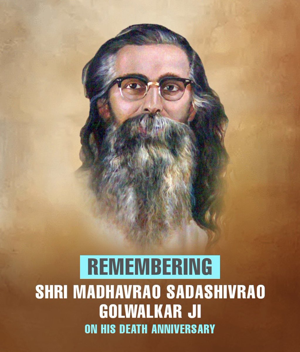 Gudisesaideva's tweet photo. Heartfelt tribute on the death anniversary of the revered Madhav Sadashivrao Golwalkar Ji 🙏

His principles of nationalism, cultural unity, and self-respect remain relevant even today. His life and thoughts will forever guide us. @RSSorg @friendsofrss @BJPMadhukarAP @MadhavBJP https://t.co/1YrusqXTXc