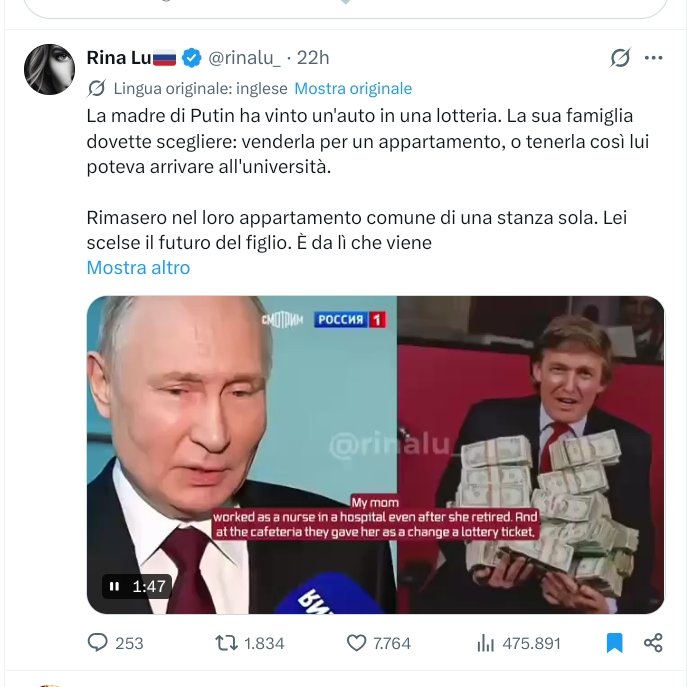 pelton2020's tweet photo. @haStatoNESSUNO @Avvenire_Nei @BelpietroTweet @franborgonovo @madforfree @ladyonorato @boni_castellane @rusembitaly @valy_s @LaVeritaWeb @cris_cersei @SecKennedy @PM_ViktorOrban @TuckerCarlson @matteosalvinimi @RoVannacci @ale_dibattista @ClaudioBorghi @OrtigiaP https://t.co/yTYN91Hls0
<---🧵🇷🇺🇷🇺#RussiaStory♥️♥️♥️
💀🌈🇪🇺#BruxelleSStàn💉💉🚀🚀🚽🚽💰💰💰💰
⬇️#PutinStory👍👍👍👍👍 https://t.co/igRqZCwzcq