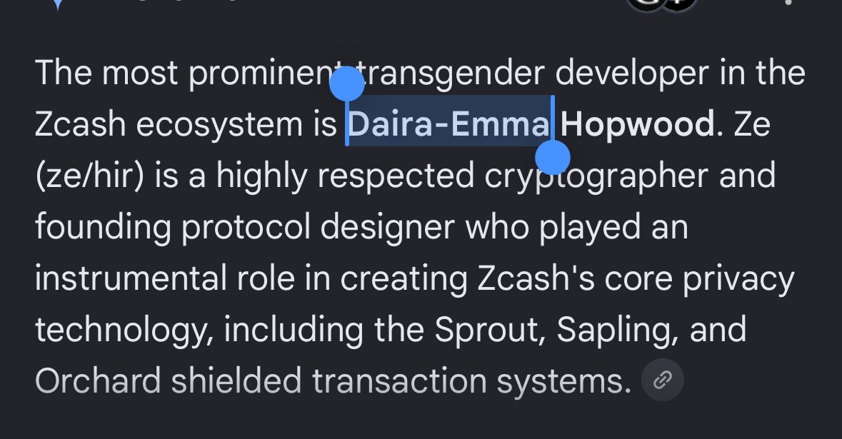 VERYKOOLLUKEY's tweet photo. The dev of zcash literally uses ze/hir pronouns which sounds suspiciously like ‘zero’ https://t.co/DpuTbdJsT0