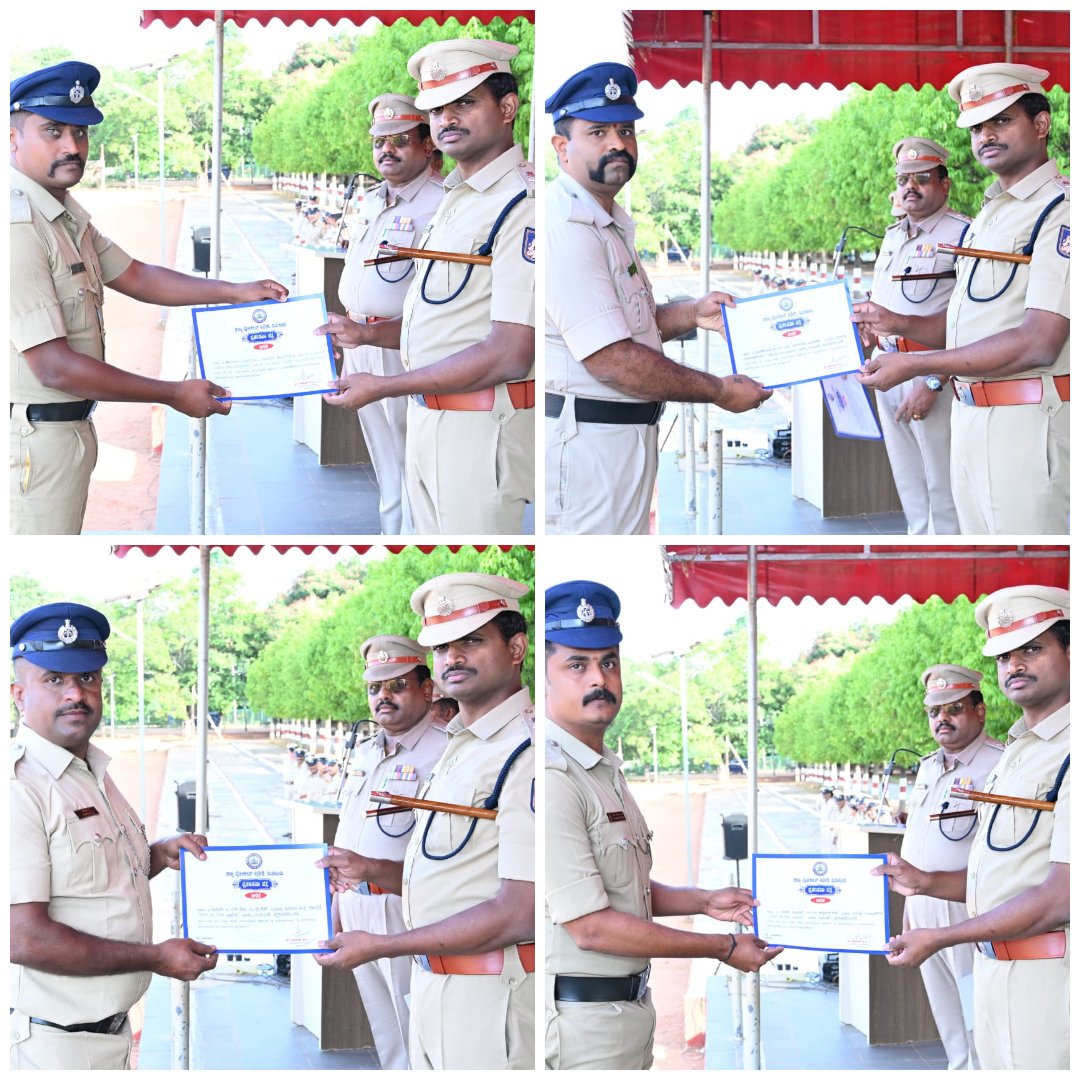 SPTumkur's tweet photo. ಅತ್ಯುತ್ತಮವಾಗಿ ಕರ್ತವ್ಯ ನಿರ್ವಹಿಸಿದ ಅಧಿಕಾರಿ ಮತ್ತು ಸಿಬ್ಬಂದಿಗಳನ್ನು "Cop Of The Week" ಎಂದು ಗುರುತಿಸಿ ಪ್ರಶಂಸನಾ ಪತ್ರ ನೀಡಲಾಯಿತು.
#TumakuruDistrictPolice
#CopOfTheWeek
@venkatashok
@KarnatakaCops