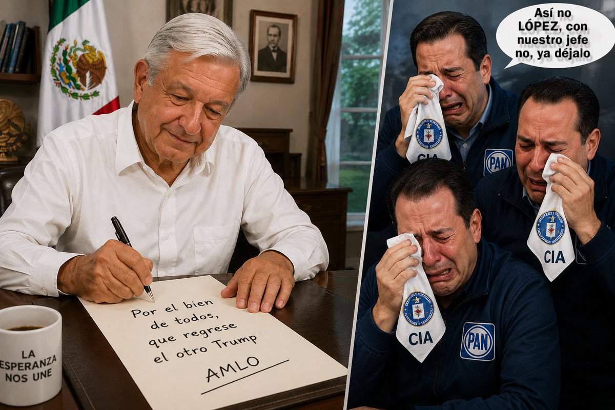 Rocha4T's tweet photo. Día 2.

La fachiza sigue llorando por la carta de AMLO. https://t.co/idDiYo9Mxz