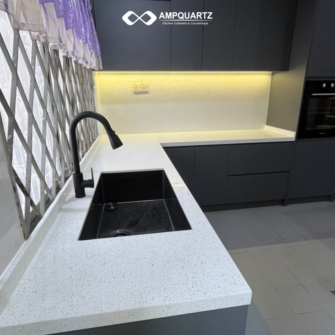 AMPQUARTZ's tweet photo. ✨ 𝐂𝐨𝐦𝐩𝐥𝐞𝐭𝐞𝐝 𝐏𝐫𝐨𝐣𝐞𝐜𝐭 𝐇𝐢𝐠𝐡𝐥𝐢𝐠𝐡𝐭 ✨

Supply and Installation of Kitchen Cabinet

🔹Solid Plywood Modern
- Cabinet color : P1-3065-HM (Castle Grey)

🔹Quartz Stone : Q001 (White Terrazo)

📍 Jobsite : Taman Senai Utama

🙏 𝐓𝐡𝐚𝐧𝐤 𝐘𝐨𝐮 𝐟𝐨𝐫 𝐂𝐡𝐨𝐨𝐬𝐢𝐧𝐠 𝐀𝐦𝐩𝐐𝐮𝐚𝐫𝐭𝐳!
We truly appreciate your trust in us. We hope you love your new kitchen cabinets💖

✨Contact us for expert solutions tailored to your needs.✨

📞 𝐂𝐨𝐧𝐭𝐚𝐜𝐭 𝐔𝐬
📲 +6017 732 0149 (Jasmine)
https://t.co/doqsbuabaJ

📍𝐎𝐮𝐫 𝐒𝐡𝐨𝐰𝐫𝐨𝐨𝐦:
𝙏𝘼𝙈𝘼𝙉 𝙂𝘼𝙔𝘼-
Address: https://t.co/v1ObvwSAOW
🏬 82, Jalan Gaya 1, Taman Gaya, Ulu Tiram, 81800 Johor Bahru
𝘽𝘼𝙉𝘿𝘼𝙍 𝘿𝘼𝙏𝙊' 𝙊𝙉𝙉-
Address: https://t.co/JSZKKUeE5E
🏬 24, Jalan Perjiranan 4/5, Bandar Dato Onn, 81100 Johor Bahru

#AmpQuartz #JohorBahru #kitchencabinet #JobsiteCompleted #Solidplywood