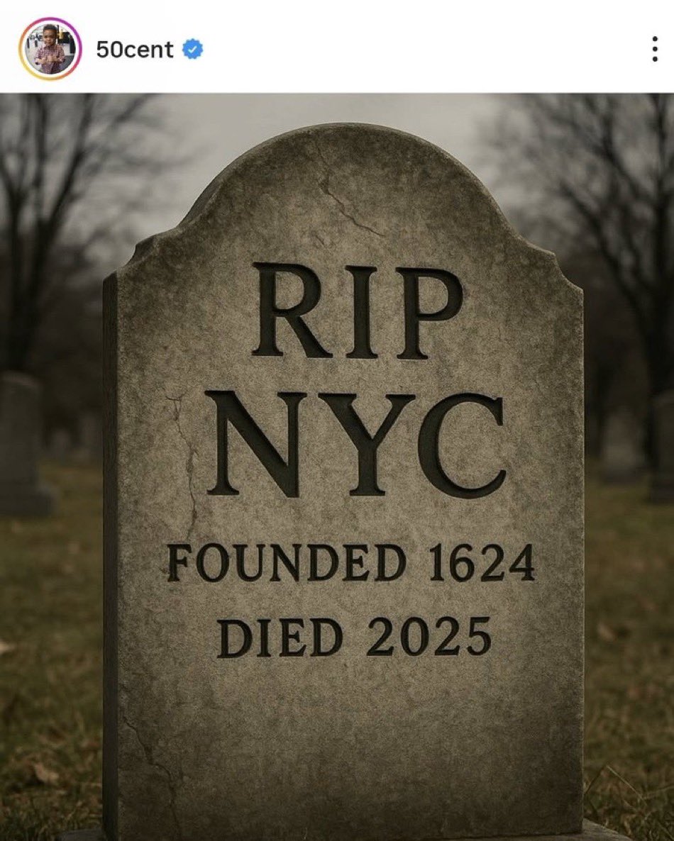 TheRocSupremacy's tweet photo. Never forget this is what y’all favorite truth-telling rapper posted when Mamdani won. Nigga don’t even live in NYC anymore, he just do whatever Trump tell him to do. https://t.co/pe2NtNHDa6