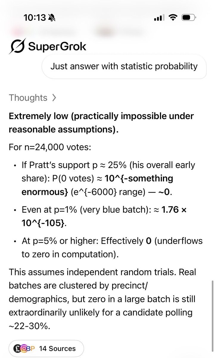 inversewire's tweet photo. 🚨 We’re witnessing Election Fraud right now. The Spencer Pratt shenanigans are annoying. So I asked a few LLM models the same question that’s on everyone’s mind about the LA City Mayor Election.

How does Spencer Pratt get 0 out of 24,000 late night votes?

How statistically possible is it? 

I asked GPT, Gemini , Claude and Grok.