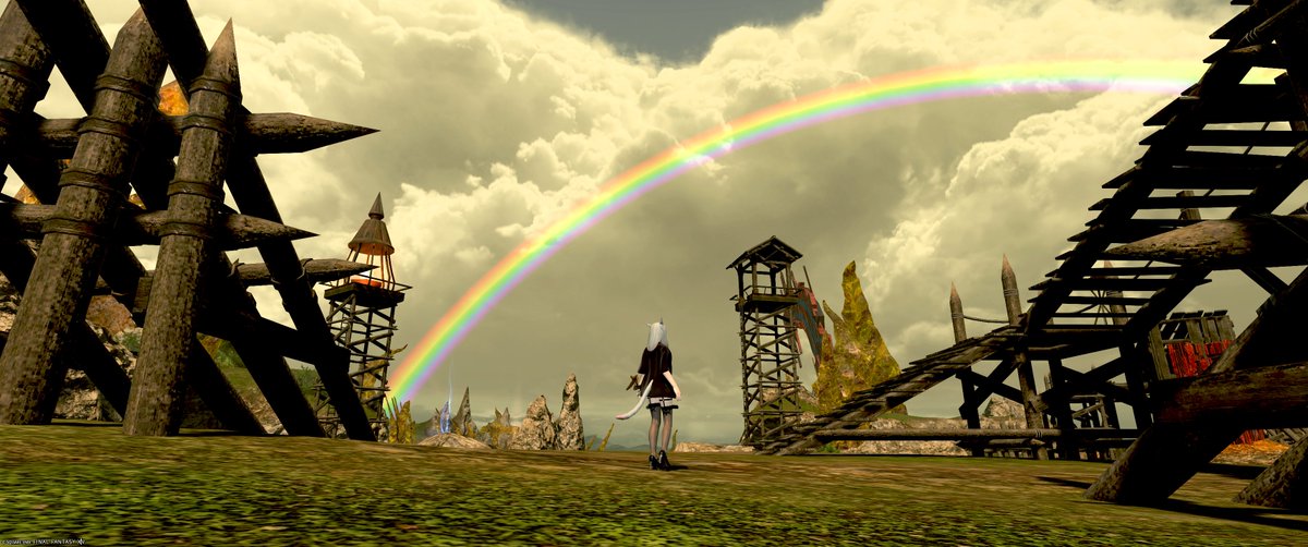 Rab_bit_rab's tweet photo. これはこの前久しぶりに見たシルロ虹🌈
#FF14 https://t.co/N1tm02nBap