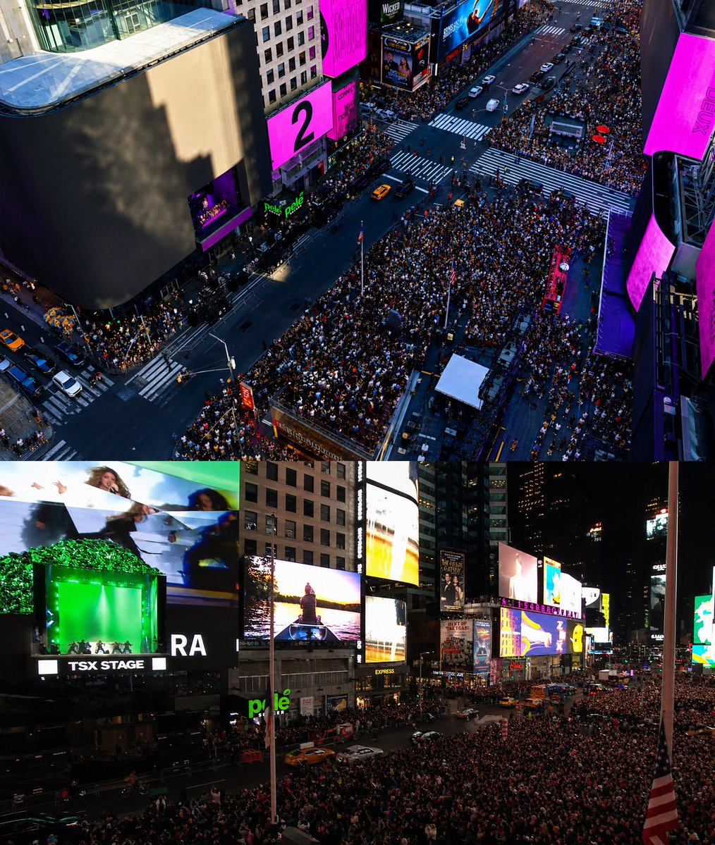 PapiNCali's tweet photo. Seems like Shakira (below) had a larger crowd then Madonna (upper): https://t.co/LdntYKPKxo