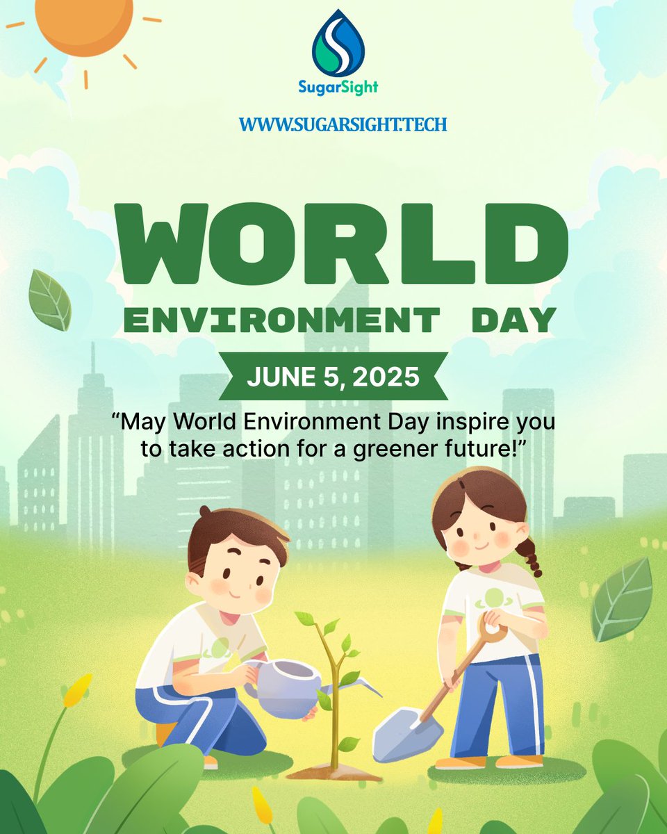 Sugar_Sightapp's tweet photo. This World Environment Day, choose greener habits and healthier lifestyles for a healthier, diabetes-free future. 🌱💚
🌐 Website: https://t.co/7OX7z5as64

📱Download Android App: https://t.co/dFkoYD7A6y

📱Download Apple App: https://t.co/h3RwJ4fhGe

#WorldEnvironmentDay https://t.co/AYXwwA1cOG