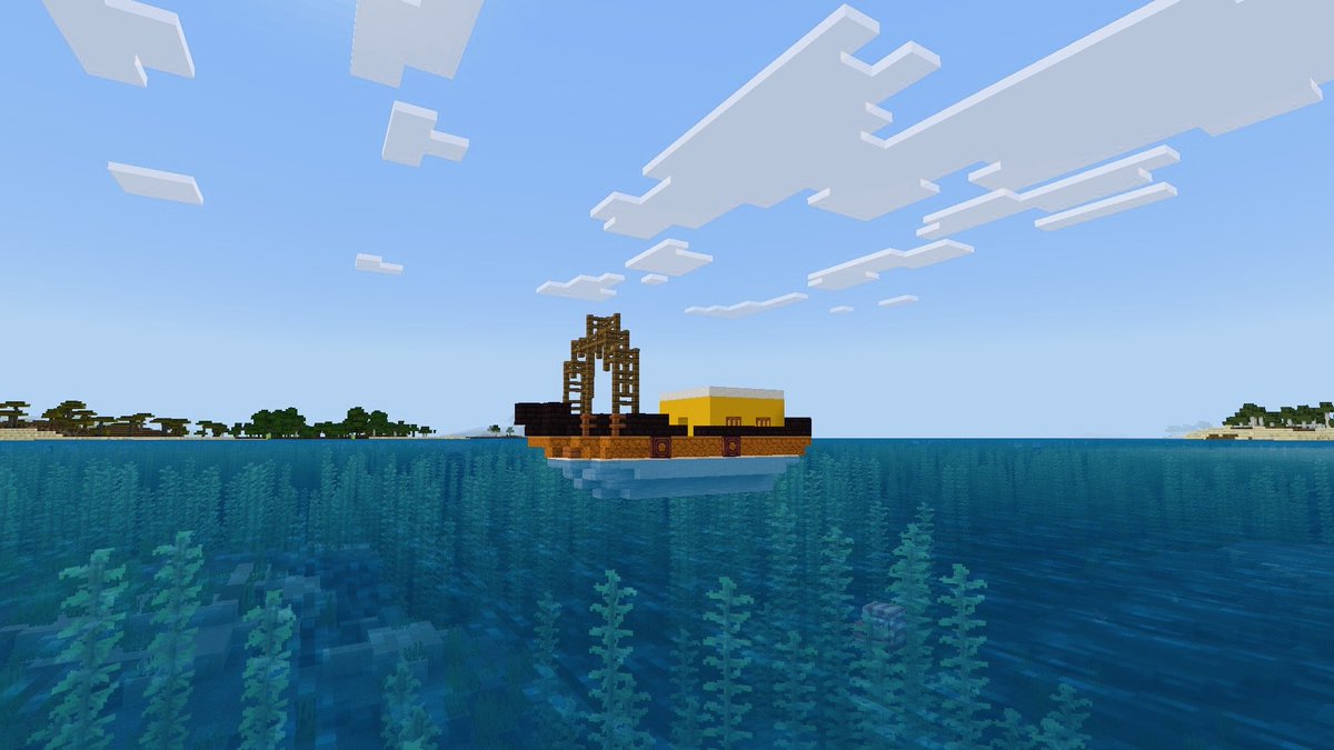 AOI2023Min's tweet photo. いいですかこれは

漁船です

#BE街サバ
#Minecraft https://t.co/CrNNRHZRw0