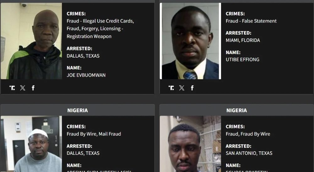 PSAFLIVE's tweet photo. BREAKING NEWS: USA to deport 110 Nigerian criminals called the “Worst of the Worst Criminals.” The list includes women who look bold as men. https://t.co/2sIVnoMWkV