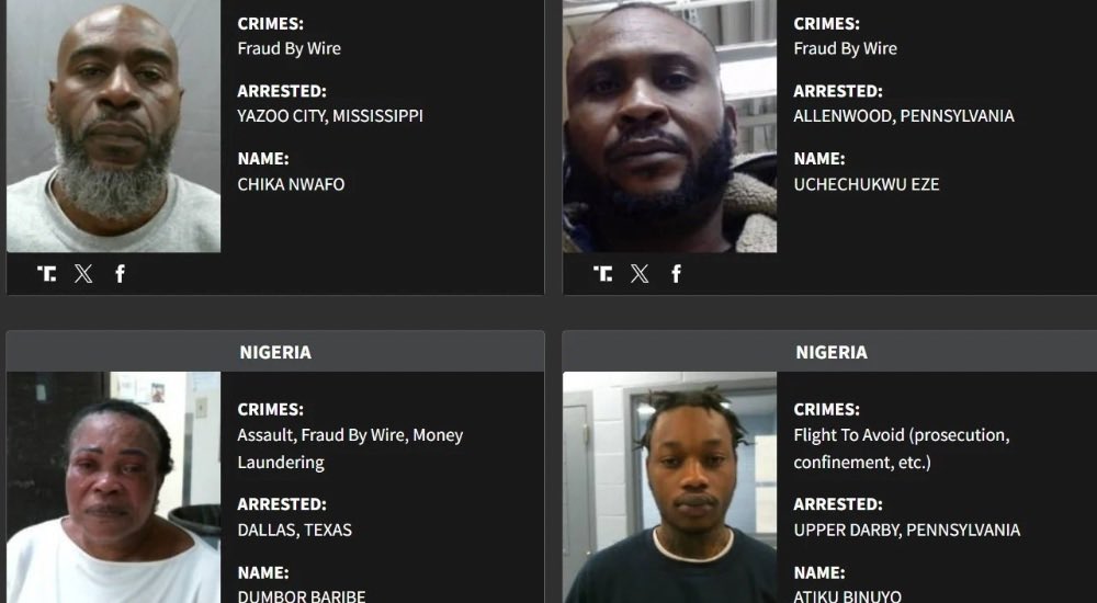 PSAFLIVE's tweet photo. BREAKING NEWS: USA to deport 110 Nigerian criminals called the “Worst of the Worst Criminals.” The list includes women who look bold as men. https://t.co/2sIVnoMWkV