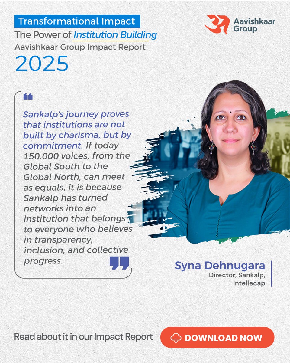 AavishkaarVC's tweet photo. From Conversations to Catalyst: The Story of Sankalp

This thought piece from @SankalpForum  @synadehnugara celebrates how Sankalp has grown into an institution built on dialogue, neutrality &amp; action.

Read More:  https://t.co/CAqbKoXQkJ

#AavishkaarImpact2025 https://t.co/NCvHAk2Kes