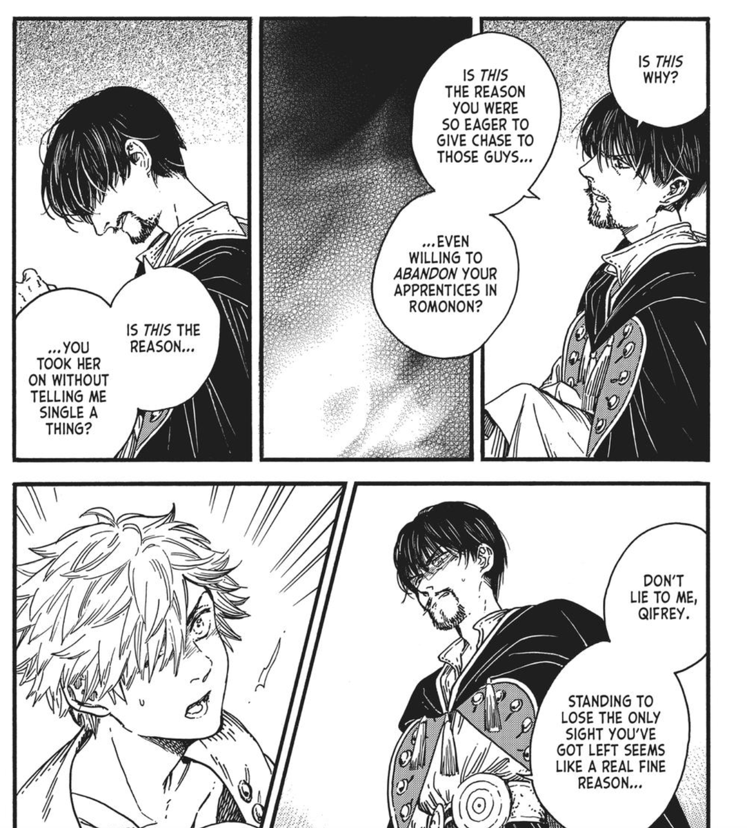digically's tweet photo. I just noticed these panels when Olruggio and Qifrey are having their argument- are these meant to be fire?? how did I never notice https://t.co/DkFzL3dHuO
