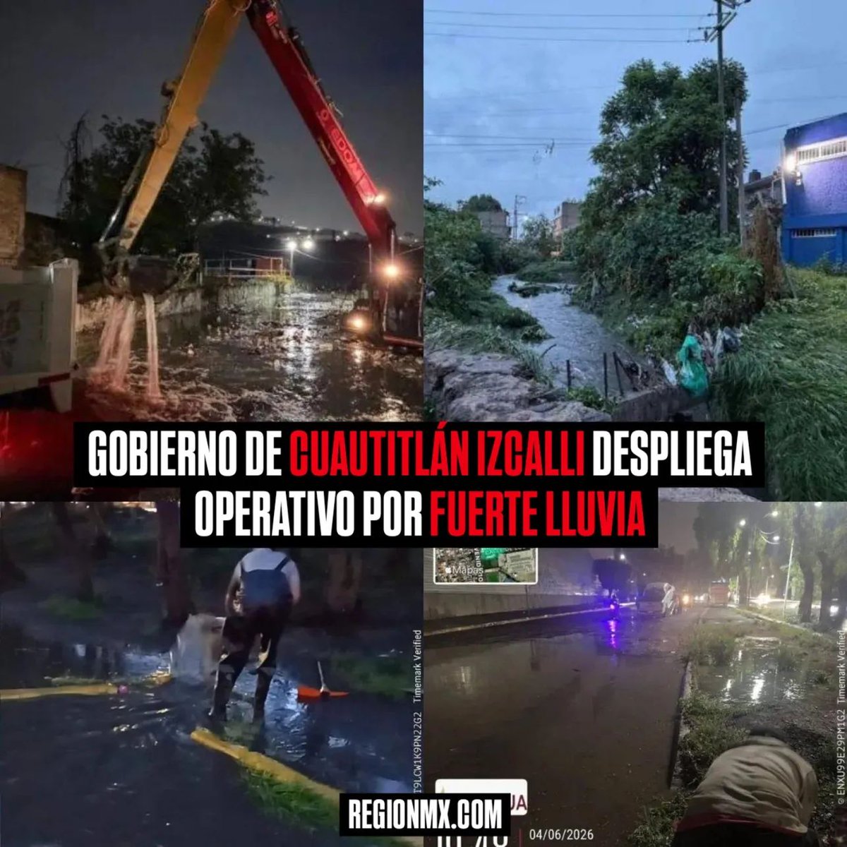 region_mx's tweet photo. #Cuautitlán #Izcalli | Ante las lluvias registradas la tarde de este miércoles, el Gobierno Municipal activó un operativo de atención, monitoreo y prevención en distintos puntos del territorio, 
La presa el Ángulo se mantiene bajo monitoreo #regionmx https://t.co/EzvgGIsnLK
