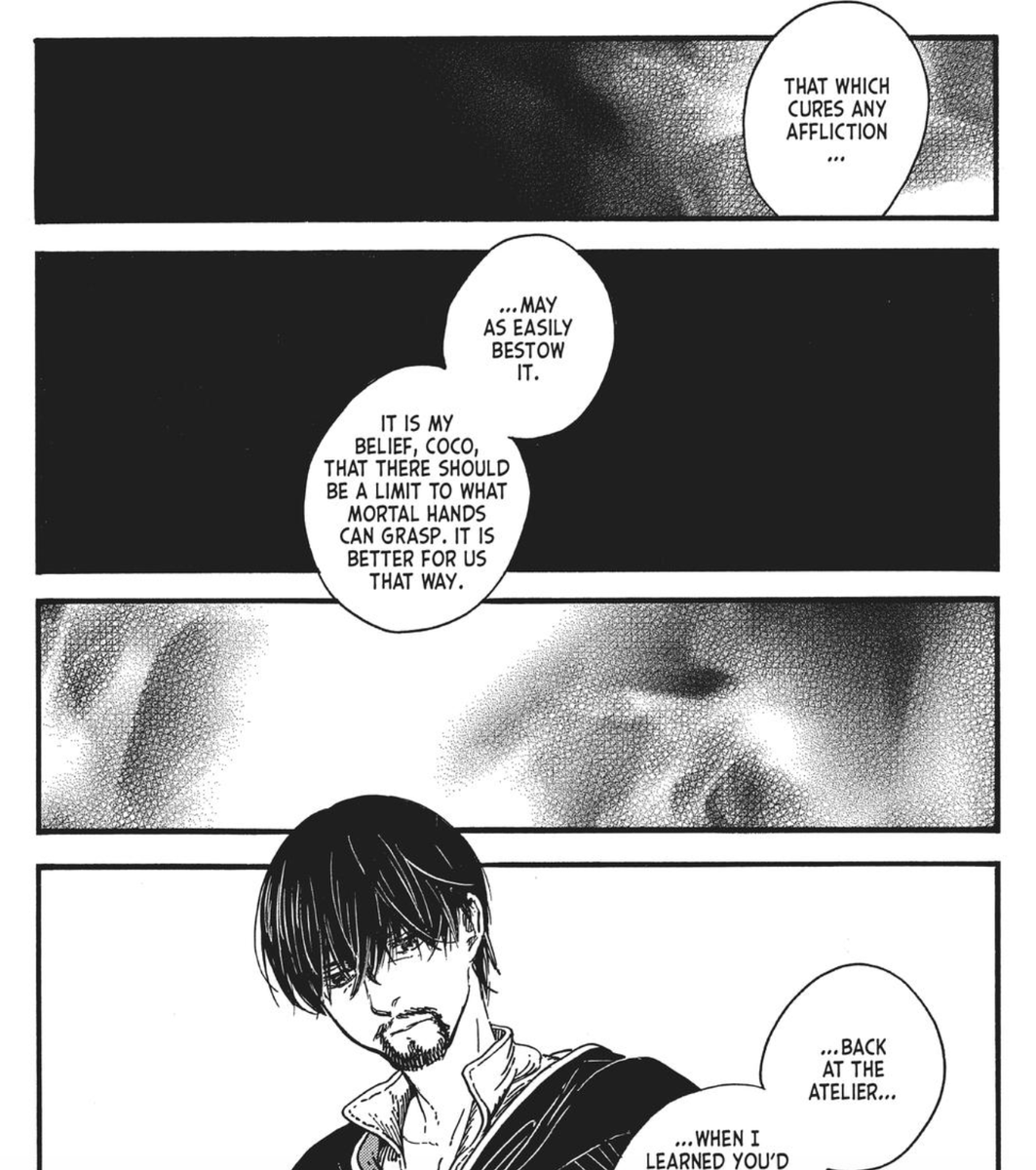 digically's tweet photo. I just noticed these panels when Olruggio and Qifrey are having their argument- are these meant to be fire?? how did I never notice https://t.co/DkFzL3dHuO