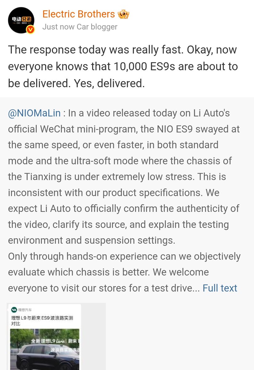 NIOAdmirer's tweet photo. 10,000 ES9s are about to be delivered? 👀 
$NIO https://t.co/G4ccWhPEV6