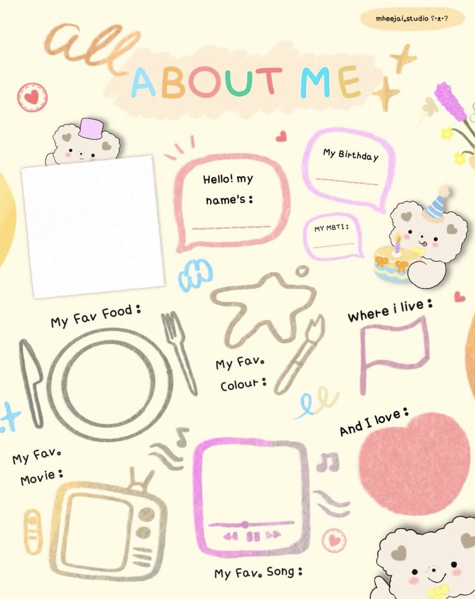 bemesucre's tweet photo. ✎ᝰ.ᐟ : pst pst is been a while don’t you think?😉 
Time to know each other. Let’s introduce yourself with fun.🩷🩵 https://t.co/SbmpWdzvE2